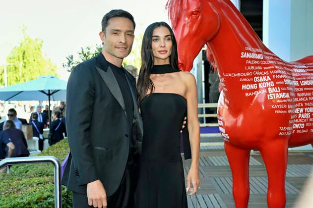 Ed Westwick and Amy Jackson at the Media Night for the 2026 FEI World Championships Aachen in the Champions Circle at the Aachen Equestrian Stadium, August 11, 2026 Foto:xC.xAdolph xFuturexImagex fei_6884