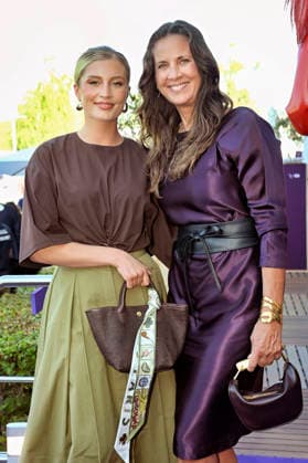 Luna Schweiger with her mother, Dana Schweiger, at the Media Night for the 2026 FEI World Championships Aachen in the Champions Circle at the Aachen Equestrian Stadium, August 11, 2026 Foto:xC.xAdolph xFuturexImagex fei_6898