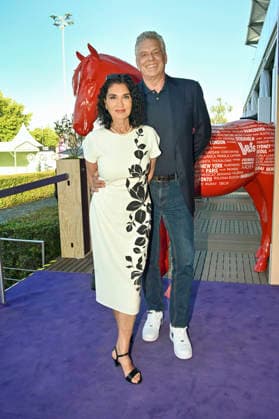 Francesca Elstermeier and Jürgen Hingsen at the Media Night for the 2026 FEI World Championships Aachen in the Champions Circle at the Aachen Equestrian Stadium, August 11, 2026 Foto:xC.xAdolph xFuturexImagex fei_6943