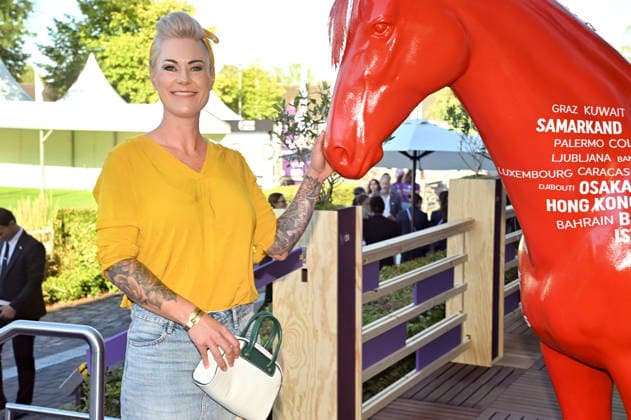 Carola Holzner at the Media Night for the 2026 FEI World Championships Aachen in the Champions Circle at the Aachen Equestrian Stadium, August 11, 2026 Foto:xC.xAdolph xFuturexImagex fei_6950