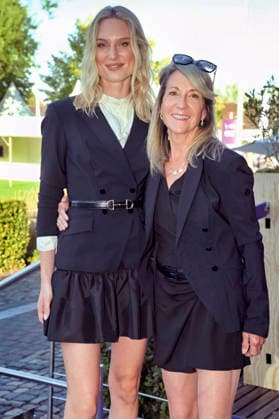 Kim Hnizdo with her mother, Martina Hnizdo, at the Media Night for the 2026 FEI World Championships Aachen in the Champions Circle at the Aachen Equestrian Stadium, August 11, 2026 Foto:xC.xAdolph xFuturexImagex fei_6958