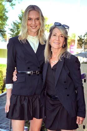 Kim Hnizdo with her mother, Martina Hnizdo, at the Media Night for the 2026 FEI World Championships Aachen in the Champions Circle at the Aachen Equestrian Stadium, August 11, 2026 Foto:xC.xAdolph xFuturexImagex fei_6959