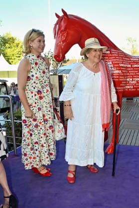 Viola Fromm and Marie Luise Marjan at the Media Night for the 2026 FEI World Championships Aachen in the Champions Circle at the Aachen Equestrian Stadium, August 11, 2026 Foto:xC.xAdolph xFuturexImagex fei_6969