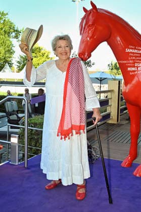 Marie Luise Marjan at the Media Night for the 2026 FEI World Championships Aachen in the Champions Circle at the Aachen Equestrian Stadium, August 11, 2026 Foto:xC.xAdolph xFuturexImagex fei_6974