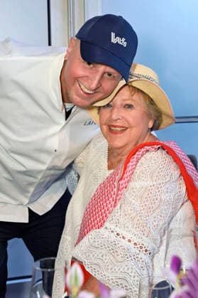 Johann Lafer and Marie Luise Marjan at the Media Night for the 2026 FEI World Championships Aachen in the Champions Circle at the Aachen Equestrian Stadium, August 11, 2026 Foto:xC.xAdolph xFuturexImagex fei_7006