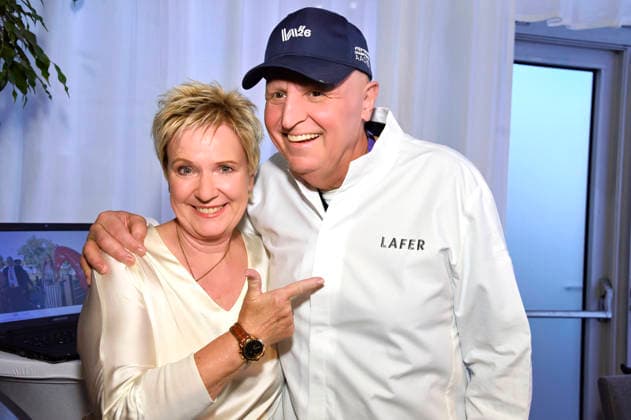 Birgit Lechtermann and Johann Lafer at the Media Night for the 2026 FEI World Championships Aachen in the Champions Circle at the Aachen Equestrian Stadium, August 11, 2026 Foto:xC.xAdolph xFuturexImagex fei_7009