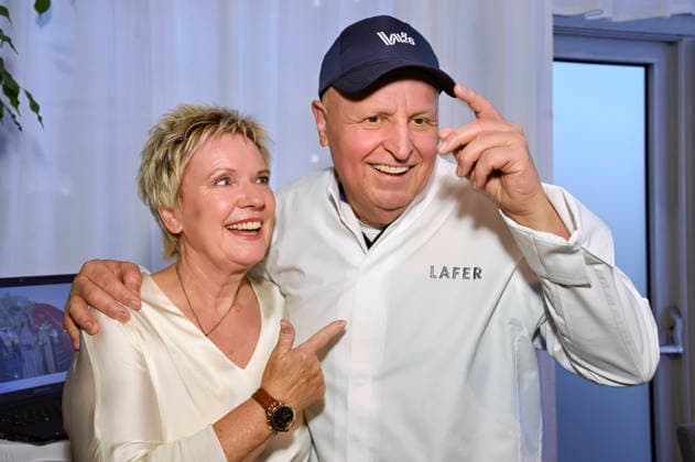 Birgit Lechtermann and Johann Lafer at the Media Night for the 2026 FEI World Championships Aachen in the Champions Circle at the Aachen Equestrian Stadium, August 11, 2026 Foto:xC.xAdolph xFuturexImagex fei_7011