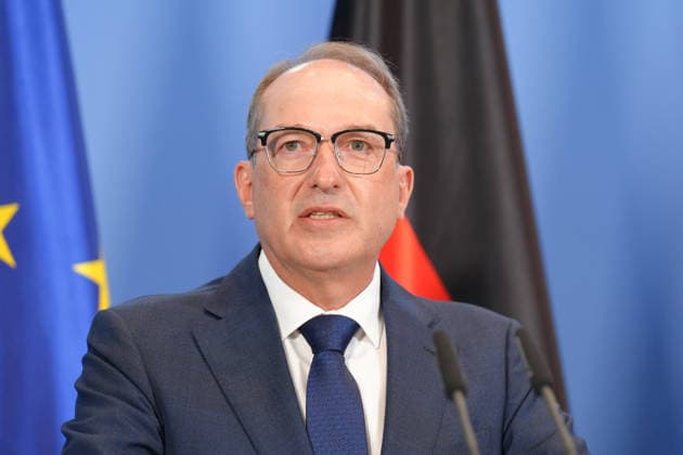 Press conference with Federal Minister Warken and Interior Minister Dobrindt on the reform of intelligence service legislation. A portrait of Federal Interior Minister Alexander Dobrindt at the press conference following the Federal Cabinet meeting on the reform of intelligence service legislation, Berlin, August 12, 2026, Berlin, Berlin, Germany