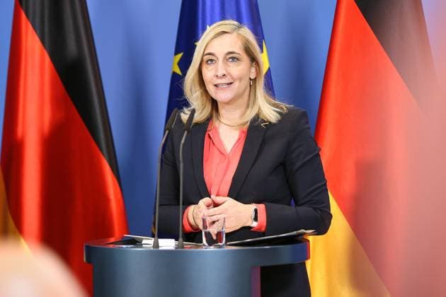 Berlin, Germany, August 12, 2026 Federal Chancellery Press Conference on the Reform of Intelligence Agency Law Minister of the Federal Chancellery Nina Warken, CDU Copyright: xdtsxNachrichtenagenturx dts_129989