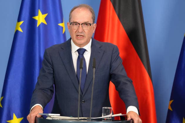 Press Conference with Federal Minister Warken and Interior Minister Dobrindt on the Reform of Intelligence Service Legislation Federal Interior Minister Alexander Dobrindt at the press conference following the Federal Cabinet meeting on the reform of intelligence service legislation, Berlin, August 12, 2026 Berlin Berlin Germany