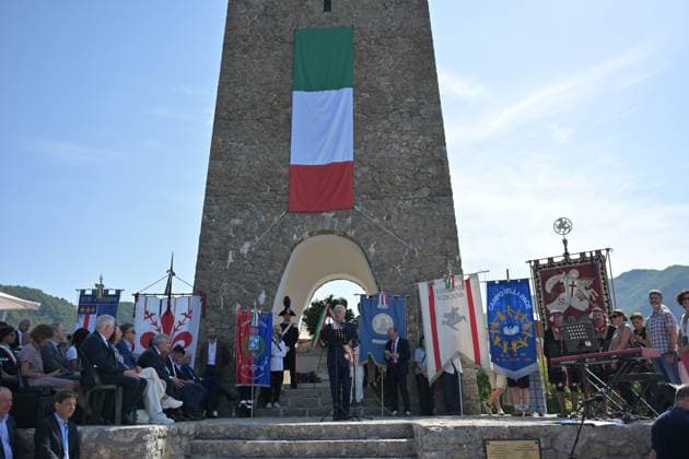 August 12, 2026, Saint Anna Of Stazzema, Lucca, Italy: 82nd Anniversary of the Sant Anna di Stazzema Massacre, attended by Giuseppe Conte, former Prime Minister, Antonio Tajani, Vice President of the Council, Eugenio Giani, President of the Tuscany Region, and the Mayor of Stazzema, Maurizio Verona, Sant Anna di Stazzema, 12 08 2026 Saint Anna Of Stazzema Italy - ZUMAa289 20260812_zia_a289_058 Copyright: xStefanoxDallexLuchex xAgfx
