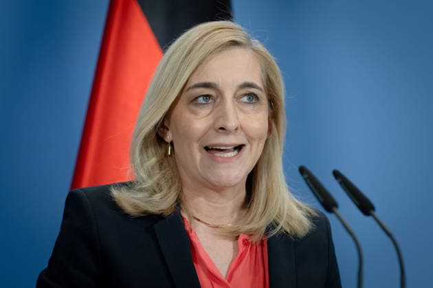 Nina Warken, on the reform of intelligence agency law; Berlin, Federal Chancellery, press conference, Federal Minister, Nina Warken; Berlin, Berlin, GER
