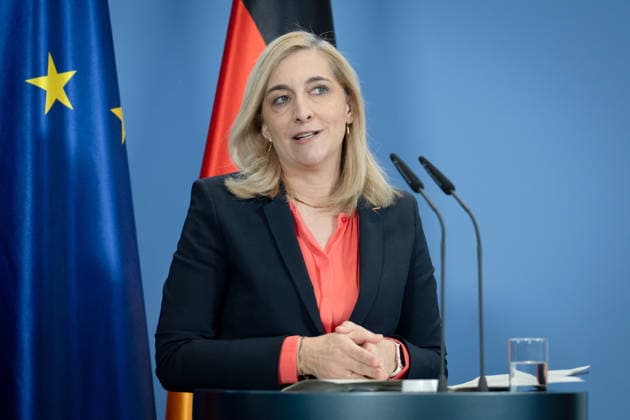 Nina Warken, on the reform of intelligence agency law; Berlin, Federal Chancellery, press conference, Federal Minister, Nina Warken; Berlin, Berlin, GER