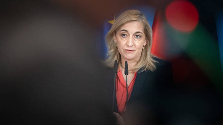 Nina Warken, Federal Minister for Special Tasks, Head of the Federal Chancellery, and Federal Government Commissioner for the Federal Intelligence Services, during a press conference at the Federal Chancellery on the reform of intelligence service legislation, Berlin, Germany, Federal Chancellery