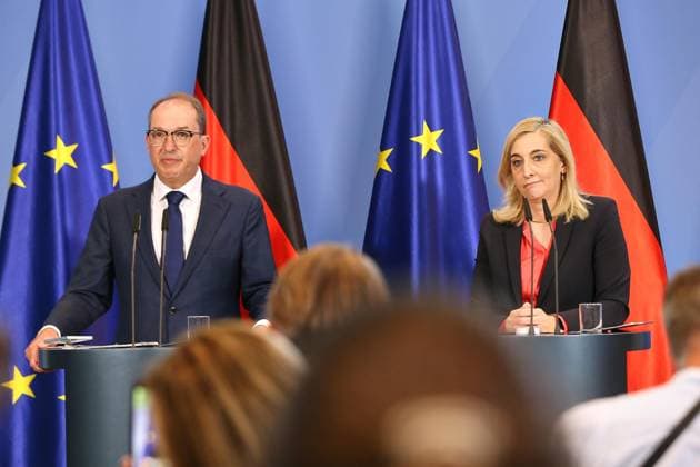 Berlin, Germany, August 12, 2026 Federal Chancellery Press Conference on the Reform of Intelligence Service Law Federal Minister of the Interior Alexander Dobrindt (CSU) and Minister of the Federal Chancellery Nina Warken (CDU) Copyright: xdtsxNachrichtenagenturx dts_129994