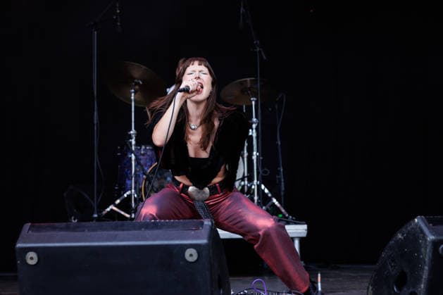 Fuzzycat Organ Quartet live at Oyafestivalen 2026 Oslo, Norway. 12th, August 2026. The Norwegian band Fuzzycat Organ Quartet performs a live concert during the Norwegian music festival Oyafestivalen 2026 in Oslo. Here vocalist Synne Hellebo is seen live on stage Norway, Oslo  Copyright: xGonzalesxPhoto KetilxMartinsenx