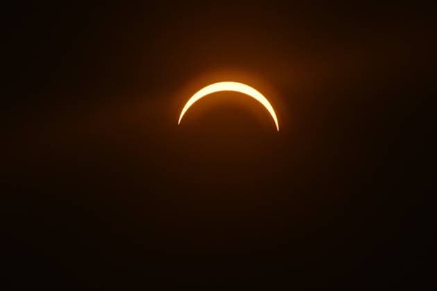 88% Ecilpse Of The Sun 12 08 2026 WIMEREUX, FRANCE - AUGUST 12 : A partial eclipse of the sun of a maximum of 88% pictured on August 12, 2026 in Wimereux, France, 12 08 2026 Wimereux France  Copyright: xPhilipxReynaersx