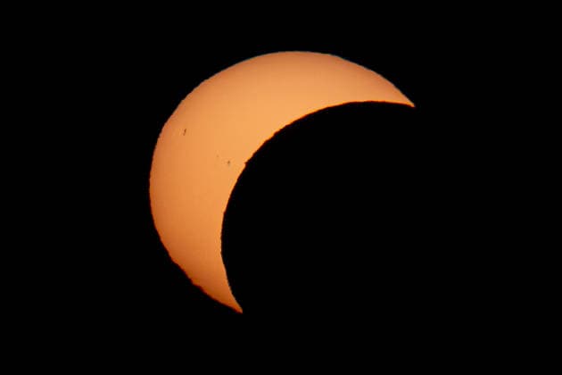 Partial solar eclipse in Czech Republic OSTRAVA, CZECH REPUBLIC - AUGUST 12: A view of the partial solar eclipse from planetarium Ostrava in Ostrava, Czech Republic, on August 12, 2026. Lukas Kabon Anadolu Ostrava Czech Republic. Editorial use only. Please get in touch for any other usage.  Copyright: x2026xAnadoluxLukasxKabonx