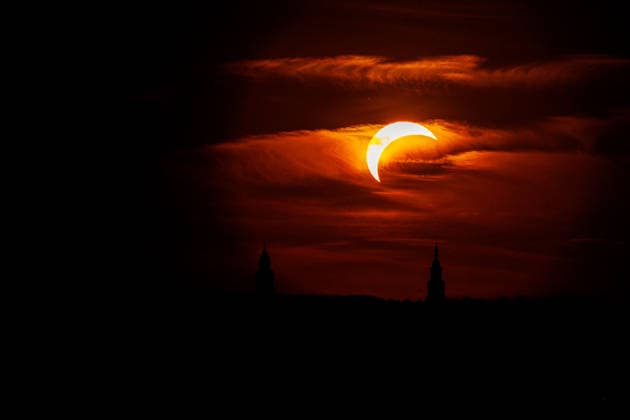 Solar Eclipse in Kaunas on August 12, 2026, Kaunas, Kaunas, Lithuania  Copyright: xErikasxOvcarenkox