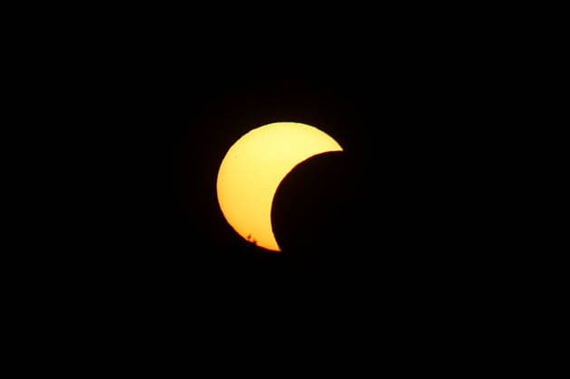 Solar eclipse in Croatia The moon partially covers the sun during a solar eclipse in Zagreb, Croatia, August 12, 2026  IgorxKralj PIXSELL