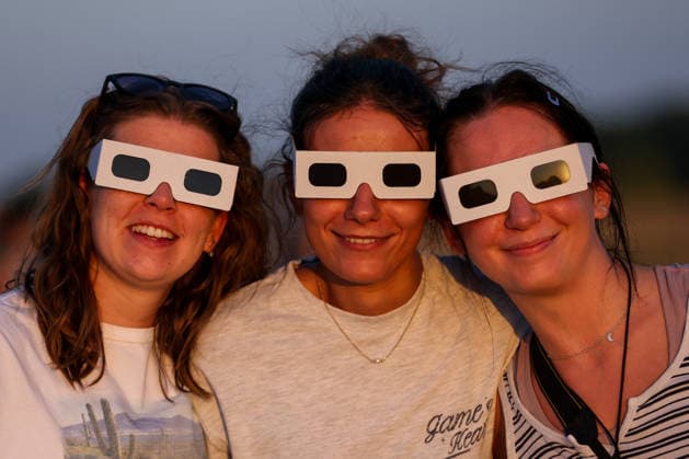 Solar eclipse in Croatia People watch the moon partially covers the sun during a solar eclipse in Zagreb, Croatia, August 12, 2026  IgorxKralj PIXSELL
