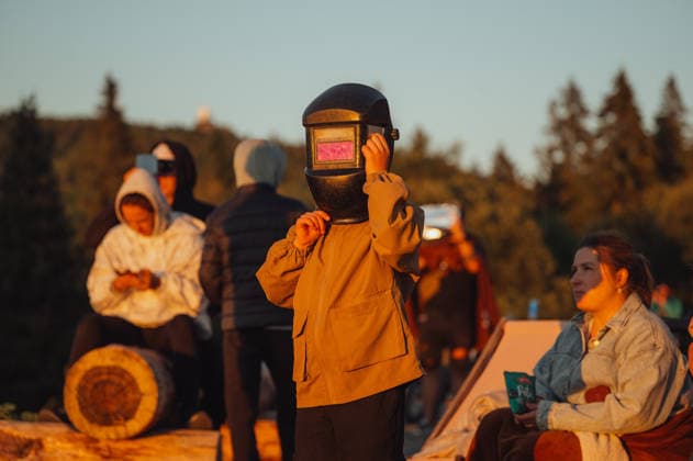 Solar eclipse viewed from Slovakia KOJSOV, SLOVAKIA - AUGUST 12: A young boy with a welder’s helmet is looking skyward during a total eclipse of the sun on August 12, 2026 near Kojsov, Slovakia. Millions of people have flocked to areas where the eclipse was visible. During the event, the moon passed in between the Sun and the Earth, appearing to partially block the sun. Robert Nemeti Anadolu Kojsov Slovakia. Editorial use only. Please get in touch for any other usage.  Copyright: x2026xAnadoluxRobertxNemetix