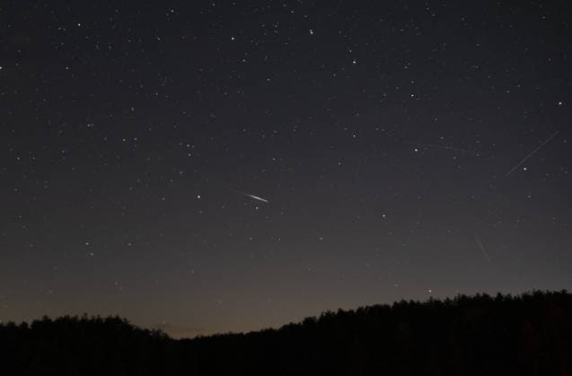 Meteor shower observed in Turkiye s Bolu BOLU, TURKIYE - AUGUST 12: Meteor shower is seen using the long-exposure technique at Lake Seben located at 1500m altitude in Bolu, Turkiye on August 12, 2026. Zafer Goder Anadolu Bolu Turkey. Editorial use only. Please get in touch for any other usage.  Copyright: x2026xAnadoluxZaferxGoderx