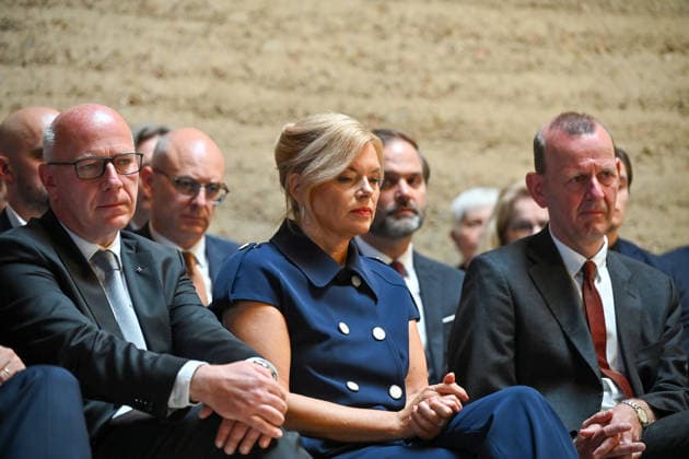 On the 65th anniversary of the construction of the Berlin Wall, a central memorial ceremony was held on Bernauer Strasse in Berlin-Mitte to honor the victims of Germany’s division. Photo taken on August 13, 2026; pictured fr Copyright: epd-bildx xChristianxDitsch IMG_6751