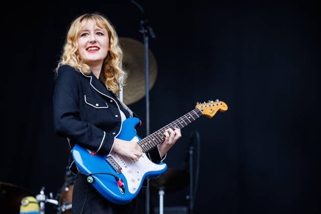 Lambrini Girls live at Oyafestivalen 2026 Oslo, Norway. 13th, August 2026. The English punk rock band Lambrini Girls performs a live concert during the Norwegian music festival Oyafestivalen 2026 in Oslo. Here singer and guitarist Phoebe Lunny is seen live on stage. Norway, Oslo  Copyright: xGonzalesxPhoto KetilxMartinsenx