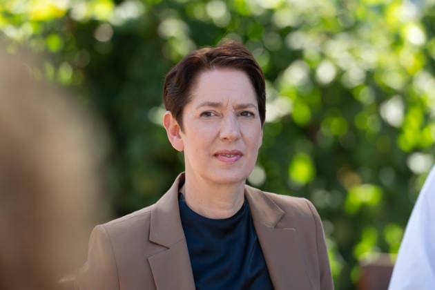 Silke GORISSEN, Gorißen, CDU, Minister of Agriculture and Consumer Protection for the State of North Rhine-Westphalia, portrait, cropped single image, single subject, Silke GORISSEN, Gorißen, CDU, Minister of Agriculture and Consumer Protection for the State of North Rhine-Westphalia, visits the Keil Farm in Reken as part of her NRW is gut tour, August 13, 2026