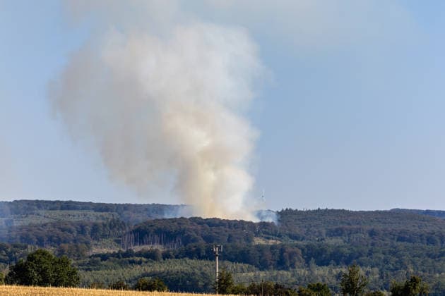 Möhnesee Forest Fire Since 15:00, emerg