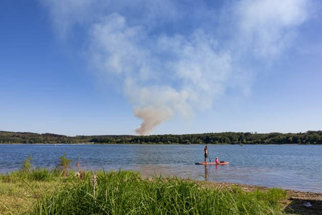 Möhnesee Forest Fire Since 15:00, emerg