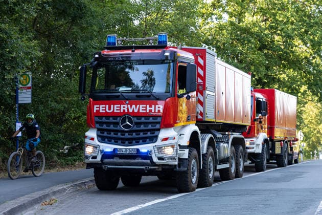 Möhnesee Forest Fire Since 15:00, emerg