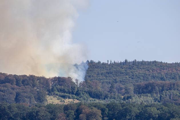Möhnesee Forest Fire Since 15:00, emerg