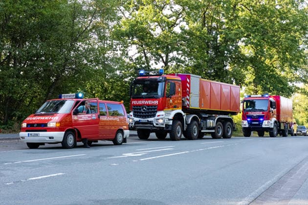 Möhnesee Forest Fire Since 15:00, emerg