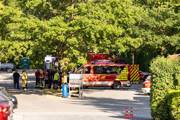 Möhnesee Forest Fire Since 15:00, emerg