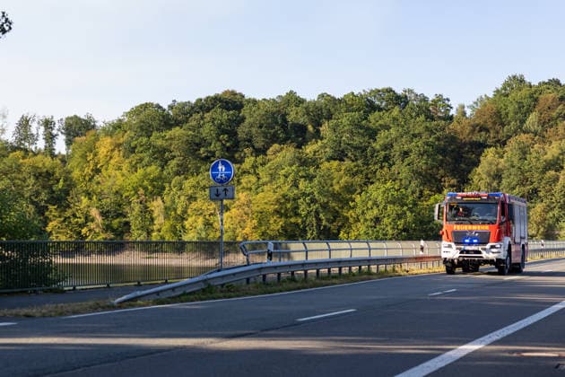 Möhnesee Forest Fire Since 15:00, emerg