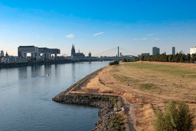 Due to historically low water levels in the Rhine, logistics have been severely disrupted. This is creating challenges and consequences for everyday life. There is a risk that transport routes along the Rhine will be cut off. Consumer costs are rising for food, fuel, and other goods due to increased transportation Foto:xR.xSchmiegeltx xFuturexImagex neidrigwasser_6804
