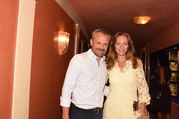 Sven Waasner, actor; Viola Wedekind, actress; Munich, August 13, 2029; Bayerischer Hof; comedy premiere; *A Totally Crazy Midsummer Night s Dream*; photo: Munich