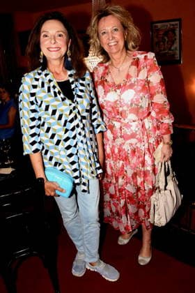 Uschi Dämmrich von Luttitz, Host Margret Maas, tempus arte, Vice President of Marketing, Munich, August 13, 2029, Bayerischer Hof, Comedy Premiere: *A Totally Crazy Midsummer Night s Dream*, Photo: Munich