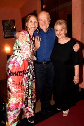Corinna Binzer, actress; Heinz Josef Braun, actor; Johanna Bittenbinder, actress; Munich, August 13, 2029; Bayerischer Hof; Comedy; Premiere; *A Totally Crazy Midsummer Night s Dream*; Photo: Munich
