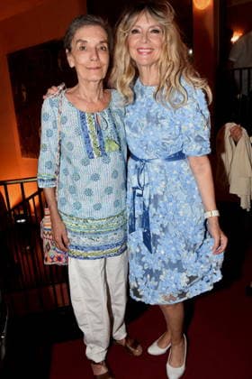 Irene Clarin, actress; Cornelia Corba, actress, singer, entertainer; Munich, August 13, 2029; Bayerischer Hof; Comedy premiere: *A Totally Crazy Midsummer Night s Dream*; Photo: Munich