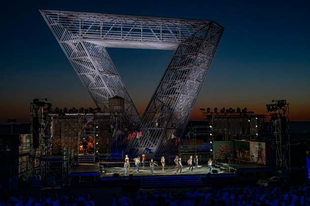 August 13, 2026, Saarland, Ensdorf: *West Side Story* will premiere on Thursday evening at the Saarpolygon as part of this year’s opera festival, with numerous distinguished guests from the worlds of politics, culture, and business in attendance. bub