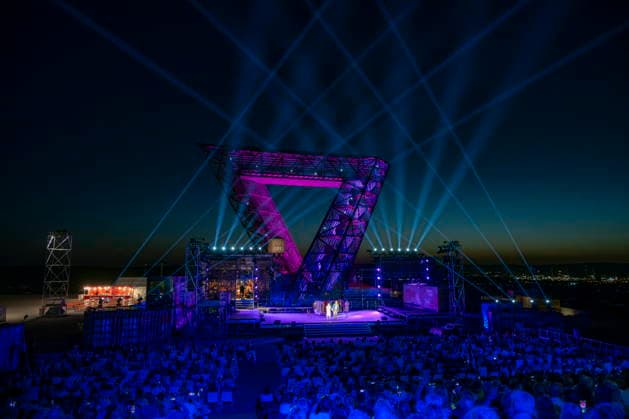 August 13, 2026, Saarland, Ensdorf: *West Side Story* will premiere on Thursday evening at the Saarpolygon as part of this year’s opera festival, with numerous distinguished guests from the worlds of politics, culture, and business in attendance. bub