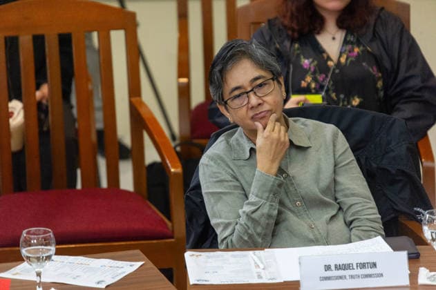August 14, 2026, Manila, Metro Manila, Philippines: The Philippine Truth Commission, composed of human rights workers and clergy people, hosts its first public truth-telling session, this morning of August 14 in the Pope Pius XII Center in Manila. The commission discussed the case of Raymart Siapo, a 19 year victim of the former Duterte AdministrationÃ¢â‚¬â ¢s Ã¢â‚¬ËœWar on Drugs. According to Luzviminda Siapo, the mother of Raymart who spoke before the commission, his son was abducted and killed by 14 unidentified individuals. Manila Philippines  - ZUMAp220 20260814_zip_p220_001 Copyright: xCharlesxPerezx