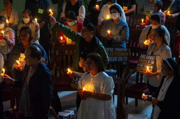 August 14, 2026, Manila, Metro Manila, Philippines: The Philippine Truth Commission, composed of human rights workers and clergy, hosts its first public truth-telling session in the Pope Pius XII Center in Manila. The commission discussed the case of Raymart Siapo, a 19-year-old victim of the former Duterte Administration s War on Drugs. According to Luzviminda Siapo, the mother of Raymart, who spoke before the commission, his son was abducted and killed by 14 unidentified individuals. Manila Philippines - ZUMAp220 20260814_zip_p220_012 Copyright: xCharlesxPerezx