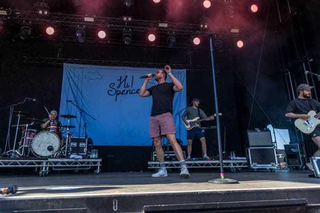 Highfield 2026, Day 1, The German rock band HI Spencer with frontman Sven Bensmann Highfield 2026 Hi Spencer