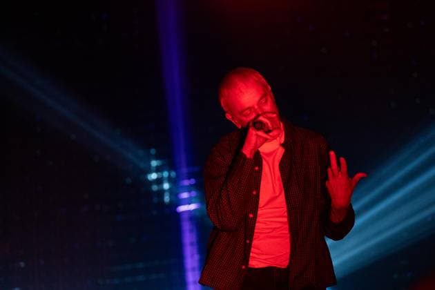 August 14, 2026, Paredes De Coura, Braga, Portugal: Karl Hyde, vocalist and performer of the British electronic duo Underworld, appears on stage during Vodafone Paredes de Coura at the main stage. Paredes De Coura Portugal  - ZUMAs197 20260814_aaa_s197_007 Copyright: xDiogoxBaptistax