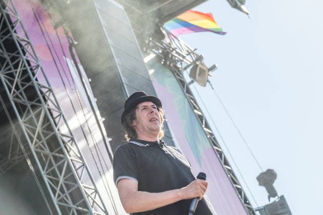 The German punk rock band Sondaschule on the Main Stage at Highfield 2026: Vocals: Costa Cannabis, Tim Kleinrensing; Guitar, Vocals: Chemokeule, Mirko Klautmann; Bass: Matthias Richter (since 2013); Trombone: Chris Altmann (since 2006); Guitar: Phillip FaF Pfaff (since 2022); Highfield 2026, Day 1: Sondaschule