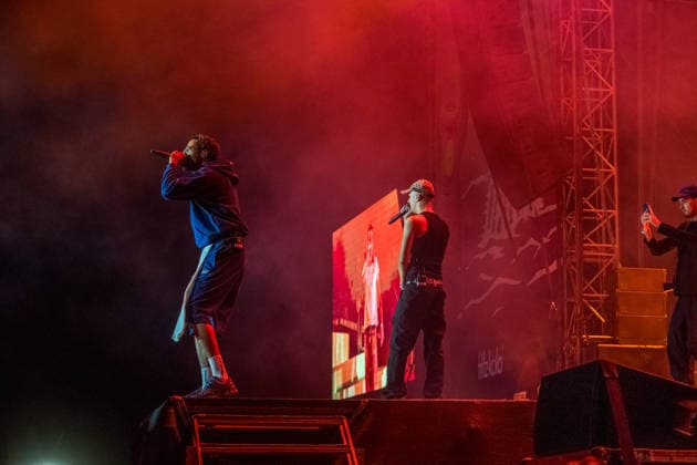 The Berlin-based rap, hip-hop, and trap band BHZ at the 2026 Highfield Festival on Lake Störmthal near Großpösna. The current BHZ lineup for 2026 consists of * Longus Mongus (rapper) * Ion Miles (rapper) * Monk (rapper) * Big Pat (rapper) * MotB (producer) * Sami (producer) * Themba (producer) Highfield 2026 Day 1 BHZ